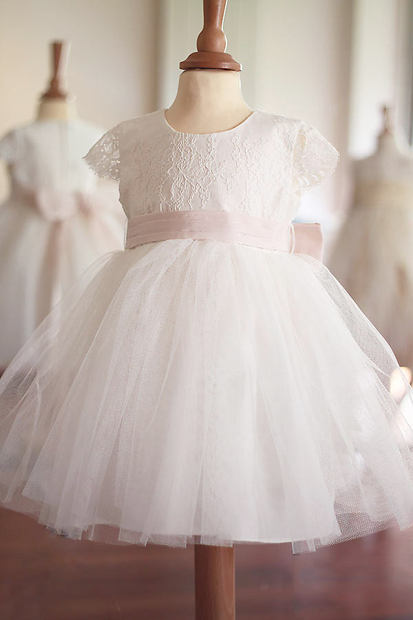 Robe De Soleil Vintage Pour Bébé Fille - Taille 3-6 Mois - Rose Et Blanc - Motif Ours - Très Bon état